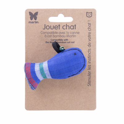 Poisson en tissu ethnique - bleu - 1