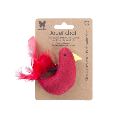 Cat toy - Red hen - ethnic fabric