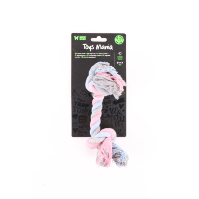 Corde 2 nœuds - Classique - 19cm - multicolore x 4