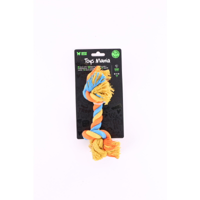 Corde 2 nœuds - Classique - 19cm - multicolore x 4