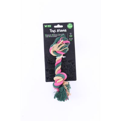 Corde 2 nœuds - Classique - 19cm - multicolore x 4