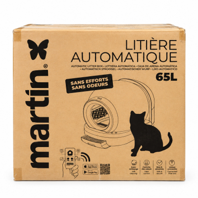 Litière automatique 65L - blanc x 1
