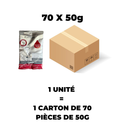Croquette Platinum Adulte Agneau - 50g x 1