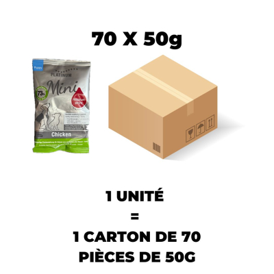 Croquette Platinum Poulet pour chiot - 50g x 1