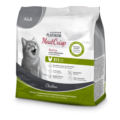 Croquette Platinum Meatcrisp Adulte poulet pour chat - 400g x 1