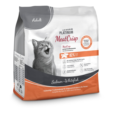 Croquette Platinum Meatcrisp Adulte poisson pour chat - 400g 1