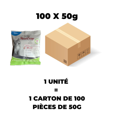 Croquette Platinum Meatcrisp poulet pour chaton - 50g x 1