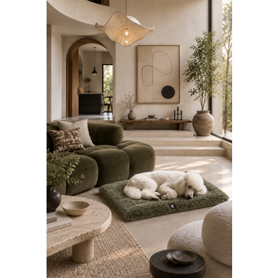 Tapis plat ouatine - Toudoudou - T75 - vert - 1