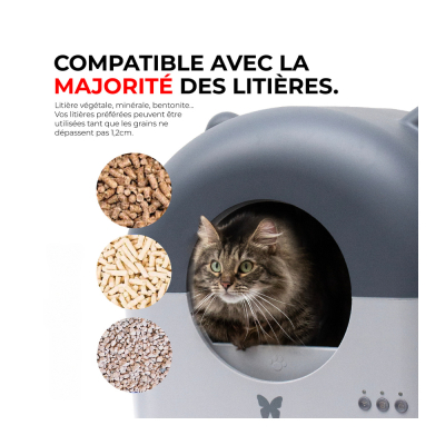 Litière automatique 76L - gris 1