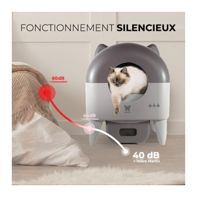 Litière automatique 76L - gris 1