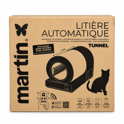 Litière automatique Tunnel - noir - 1