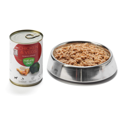 Natura Diet Chicken & Vegetables Pâté for dogs - 400g
