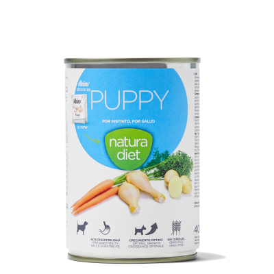 Pâté Natura Diet Poulet pour chiot - 400g x 12