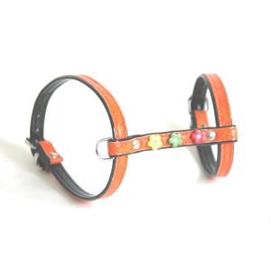 Paquerette Nylon Harness for Cat - 1.2cm - Orange - 1