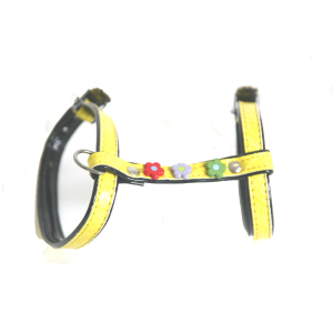 Paquerette Nylon Harness for Cat - 1.2cm - Yellow - 1