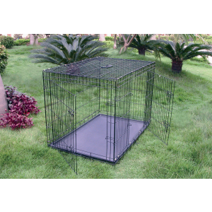 Cage de transport en métal pliante - T124 - noir 1