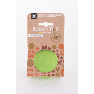 Rubb'n'Roll Toy - green ball - 7 cm