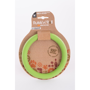 Rubb'n'Roll Toy - green ring - 14.5 cm