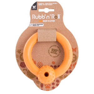 Rubb'n'Roll Treat Special Toy - Orange Ring - 10.5 cm