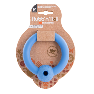 Rubb'n'Roll Treat Toy - Blue Ring - 10.5 cm