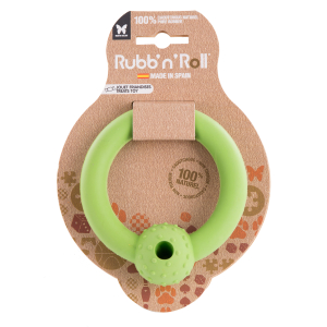 Rubb'n'Roll Treat Toy - Green Ring - 10.5 cm