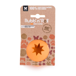 Rubb'n'Roll Treat Special Toy - Orange Ball - 7 cm