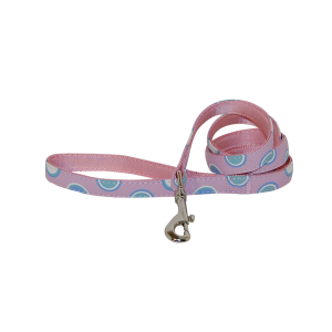 Nylon leash - Bubbles - 1.2m - 2cm - pink x 1
