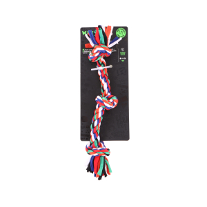 Toy for small dogs and puppies - Set of 4 ropes with 3 knots