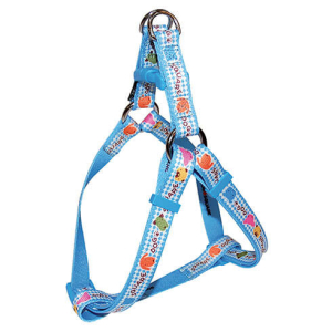 Harnais en nylon - Circus - 50/65cm - 2cm - bleu x 1