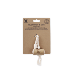 Chew Toy - Coffee Wood Rope & Stick for Dogs - "Ristretto Large Knot"