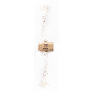 Coffee tree wood with 2 large rope knots - Les grignoteurs - brown x 1