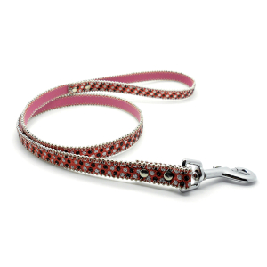 Laisse - Zigzag - dia.100cm - 2cm - rose 1
