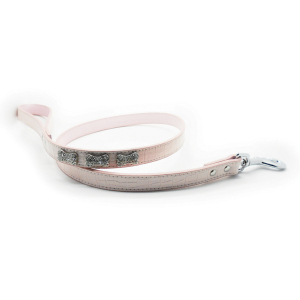 Laisse fantaisie - Os - <100cm - 2cm - rose pâle 1