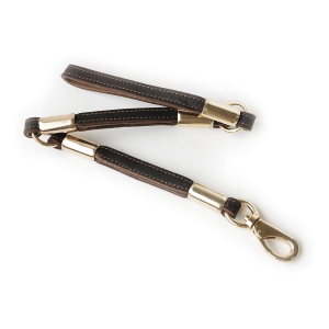 Laisse en simili cuir - Chasse Vivog - dia.70cm - 1.6cm - marron 1