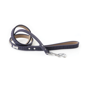 Laisse fantaisie - Os - <100cm - 2cm - mauve x 1
