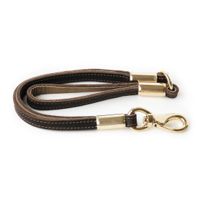 Laisse en simili cuir avec ressort - Chasse Vivog - <70cm - 1.3cm - marron 1