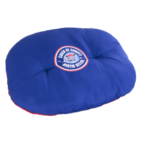 Thick oval cushion - Flag - T103 - blue x 1