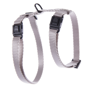 Nylon Cat Harness - Classic - 35/50 cm - 1 cm - Grey 1