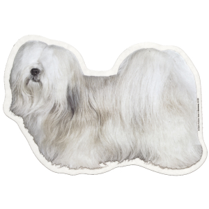 Autocollant - Lhassa Apso - 14/15cm - blanc x 1