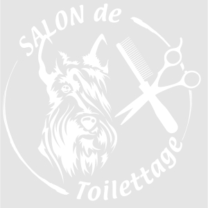Autocollant - Tete de Scottish - 40cm - blanc x 1