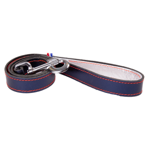 Laisse en cuir - Dakota - 1m - 1.5cm - bleu x 1