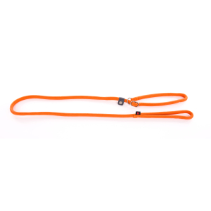 Laisse éducation avec collier en nylon - Classique Rond - 1m80 - 1.3cm - orange 1
