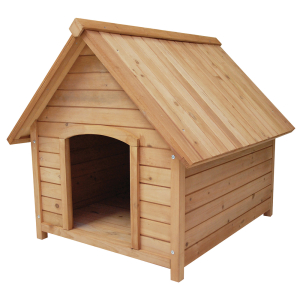 Wooden doghouse - T85 - brown