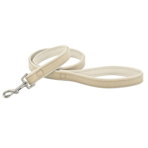 Faux leather leash - Vivog Classic - 1m - 2.5cm - white x 1