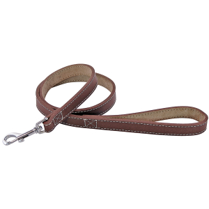 Laisse en cuir - Chasse - 1m - 2cm - marron 1