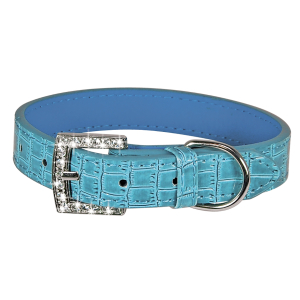 Collier en pvc - Céleste - <45cm - 2cm - bleu 1