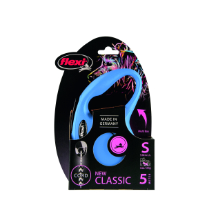 Retractable leash with cord for cat - NewClassic - 5m - blue 1