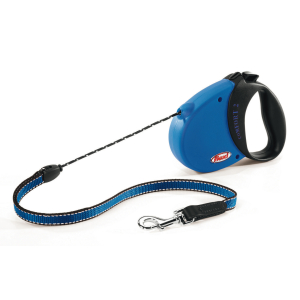 Retractable leash with cord - New Comfort - M - 5m - blue x 1