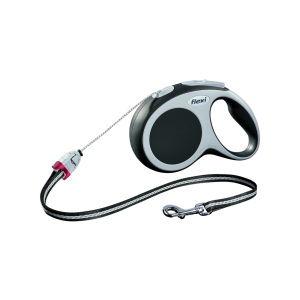 Retractable leash with cord - New Comfort - S - 8m - grey x 1