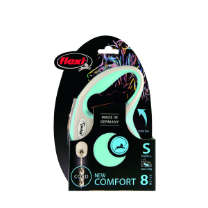 Laisse rétractable avec cordon - New Confort - S - 8m - bleu clair 1